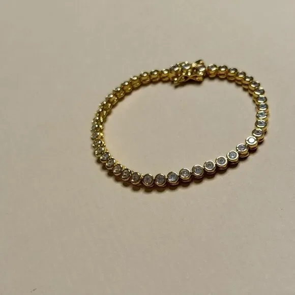 Gold Tennis Bracelet #1942 - Picture 3 of 5